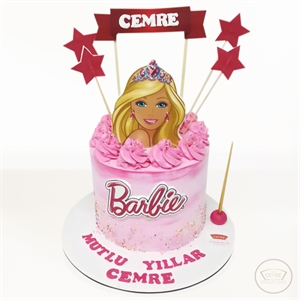 Barbie Resimli Pasta Evre Pastaneleri